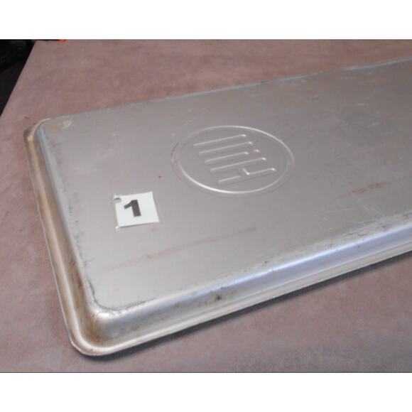 Antique HILL Aluminum Deli Case Display Tray # 1 30" X 10.5" Butcher Bakery - Picture 7 of 9